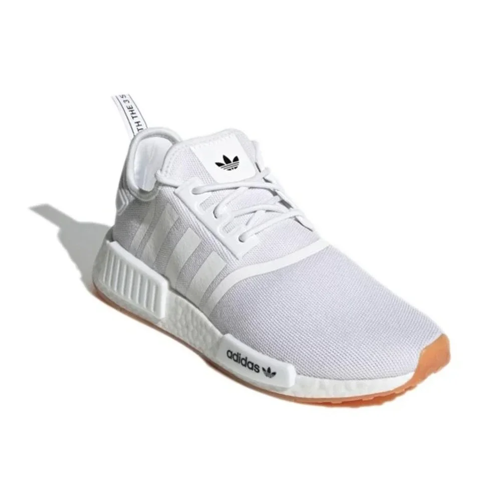 Kids Sz 5.5 - adidas NMD_R1 J Primeblue White Running Shoes Sneakers H02334 NEW